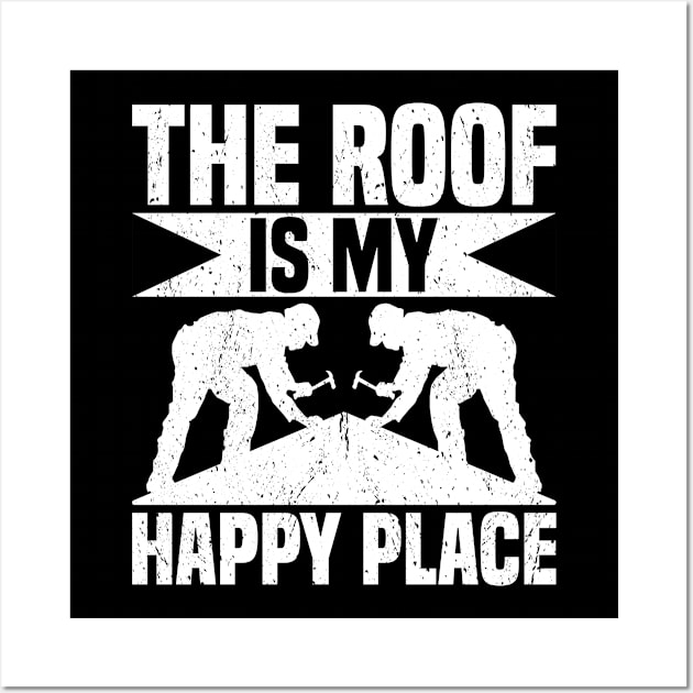 Roofer Roofing Roof Tiler Wall Art by medd.art